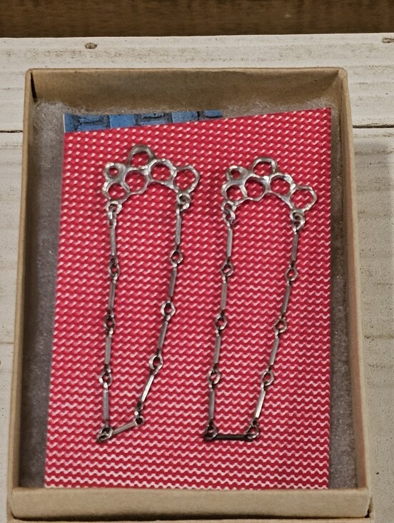 Renée Frances Jewelry - 🐕 Renée Frances Sterling Silver "Brass Knunkles" Chain Drop Earrings 🐕